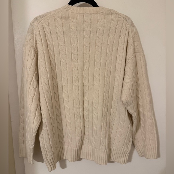 NWT S Aritzia Sunday Best White Peggy Sweater - Picture 2 of 5